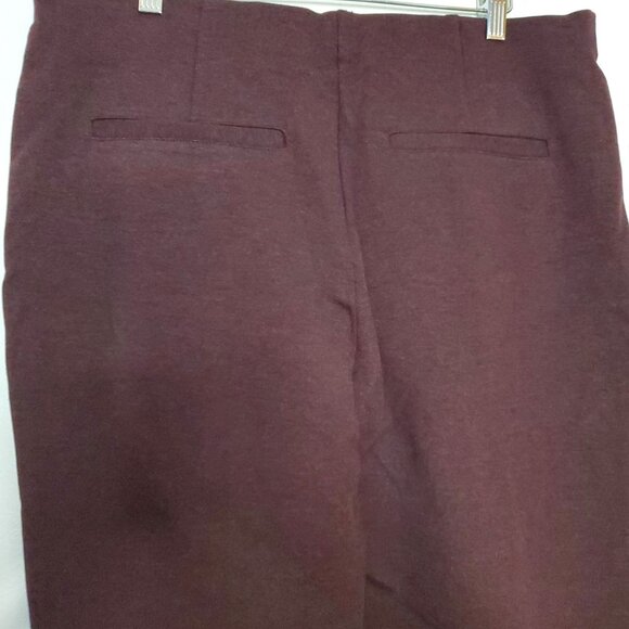 Time And Tru Womens Burgundy Stretch Pull-On Pants XXL 20 Rayon Blend - Picture 3 of 7
